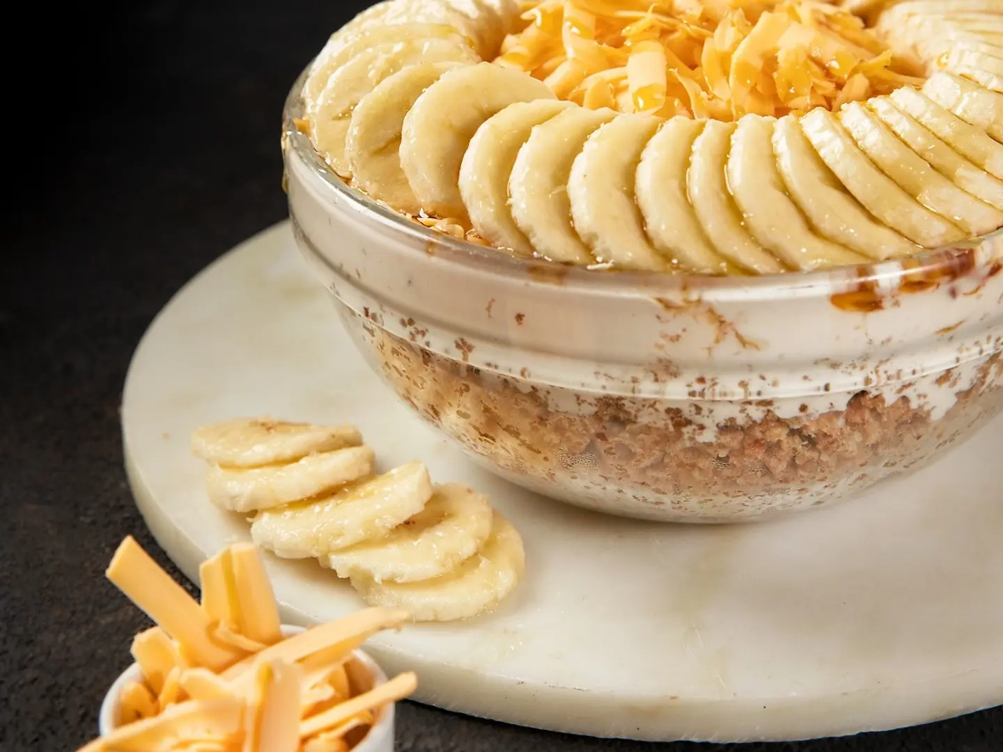 عريكة شرائح مع موز