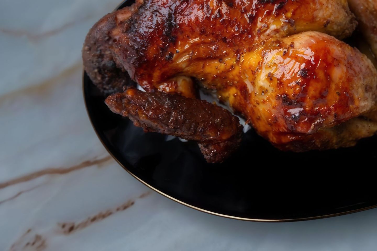 Haif A Piece Of Chicken Grilled