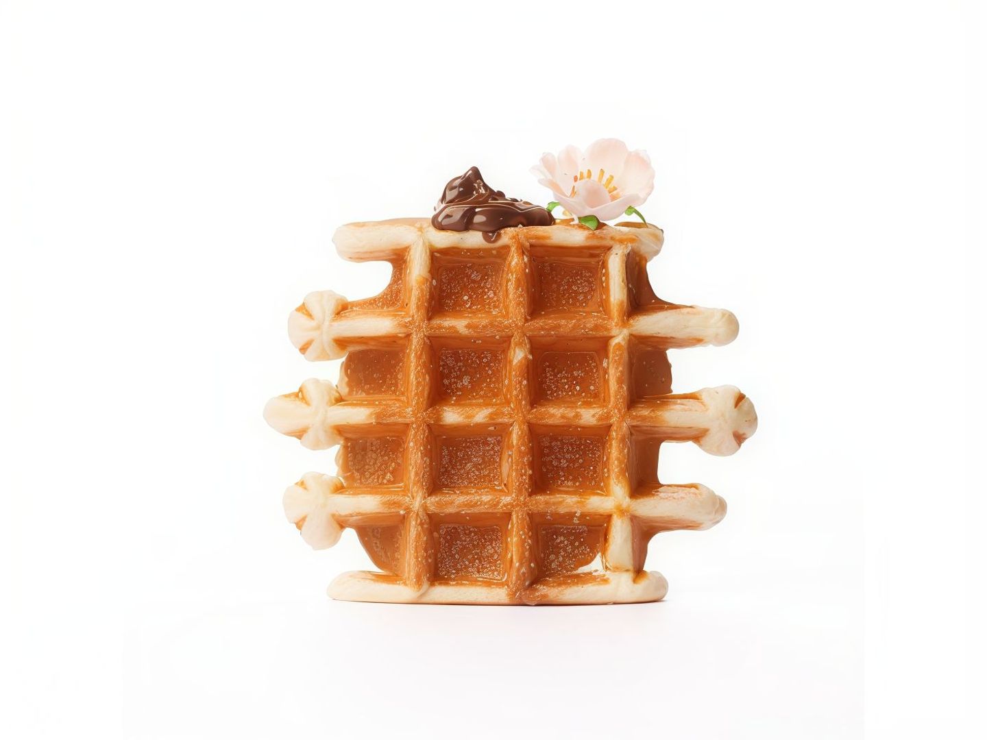 Brioche Stuffed Waffles Nutella