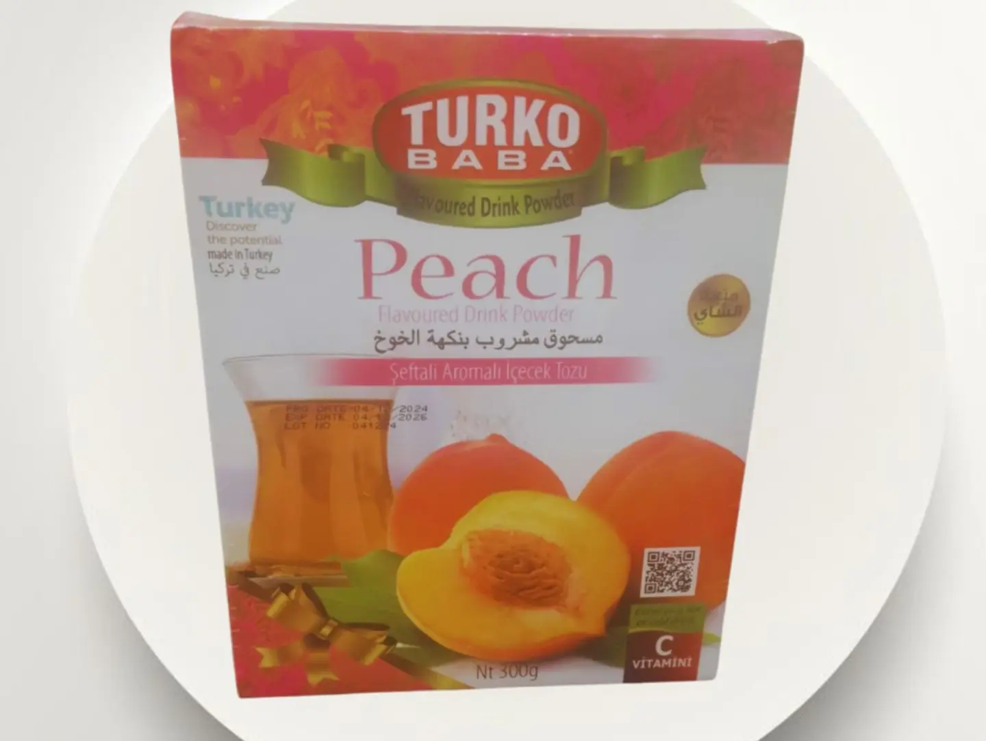 مسحوق شراب بطعم الخوخ