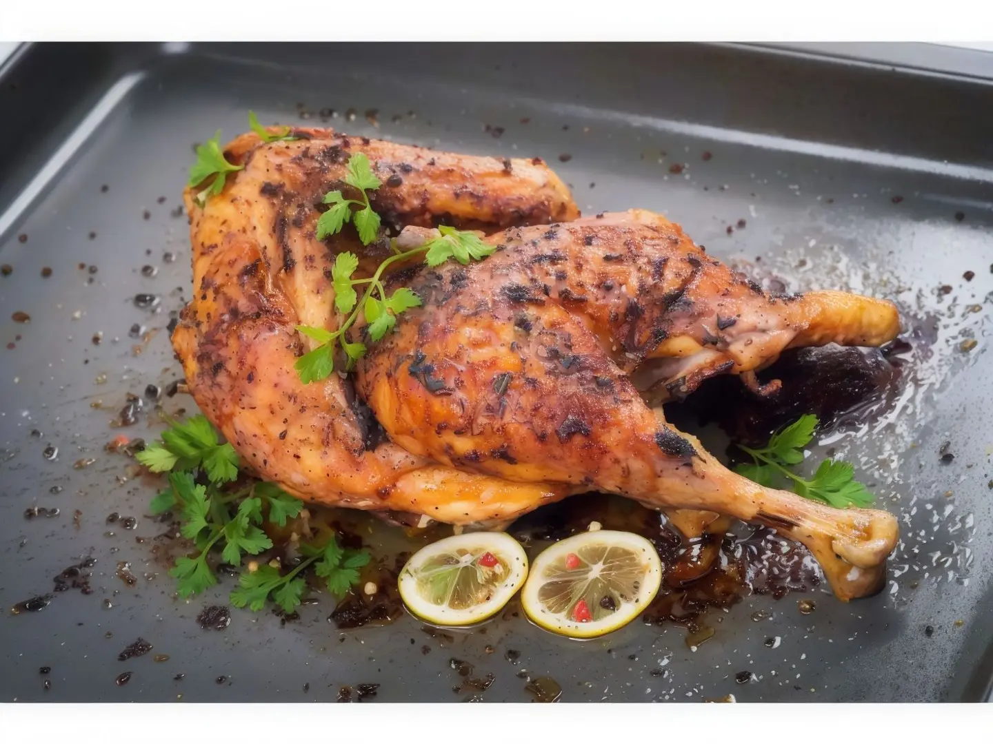 نصف دجاج شواية سادة