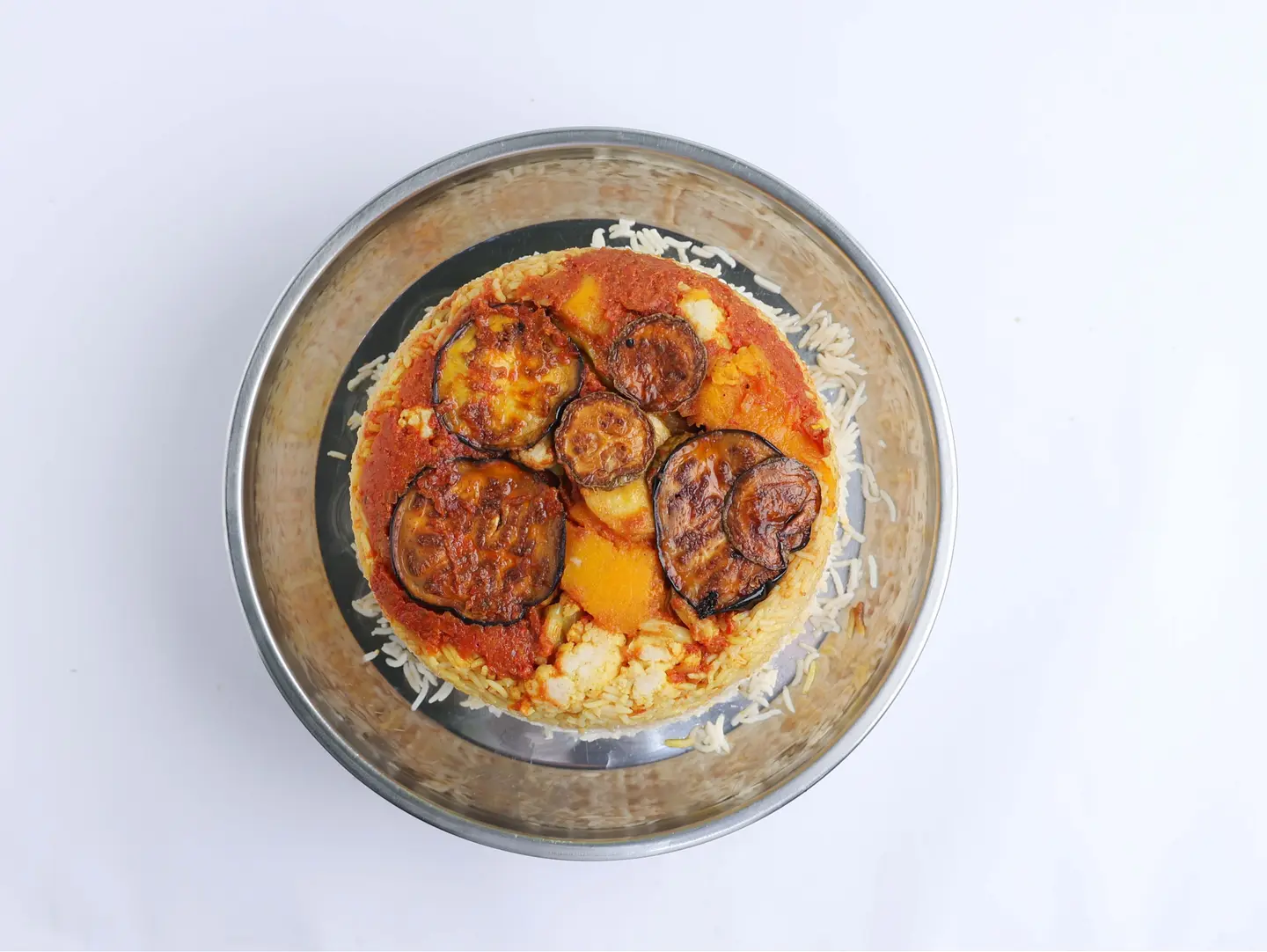 Half Chicken Maqluba