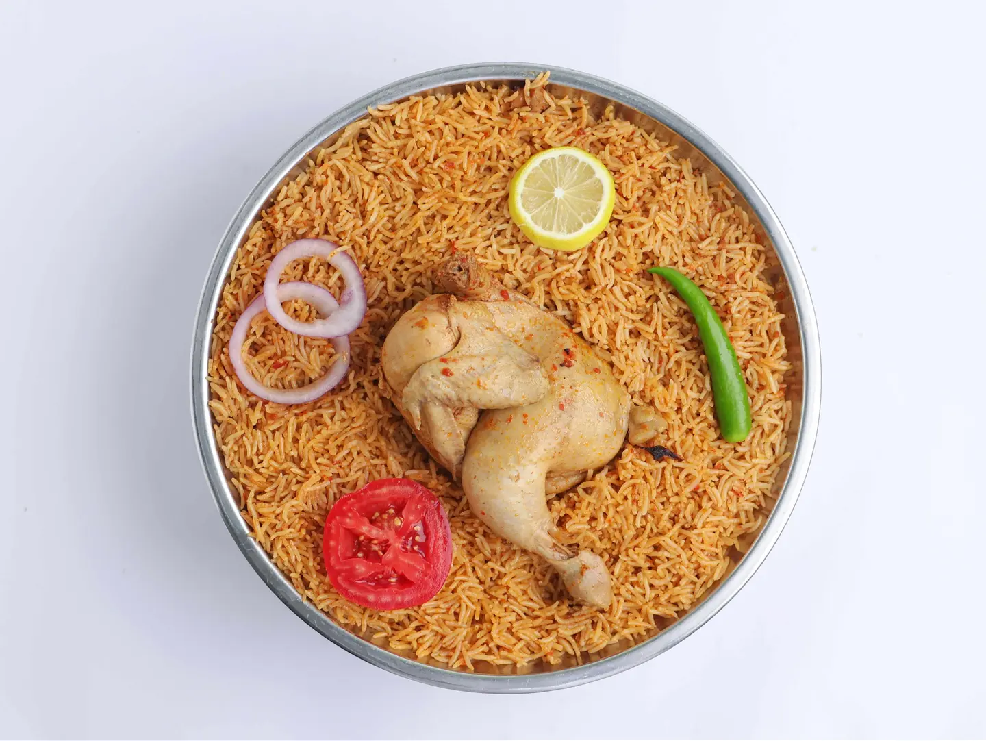 Compressed Half A Chicken With Red Rice