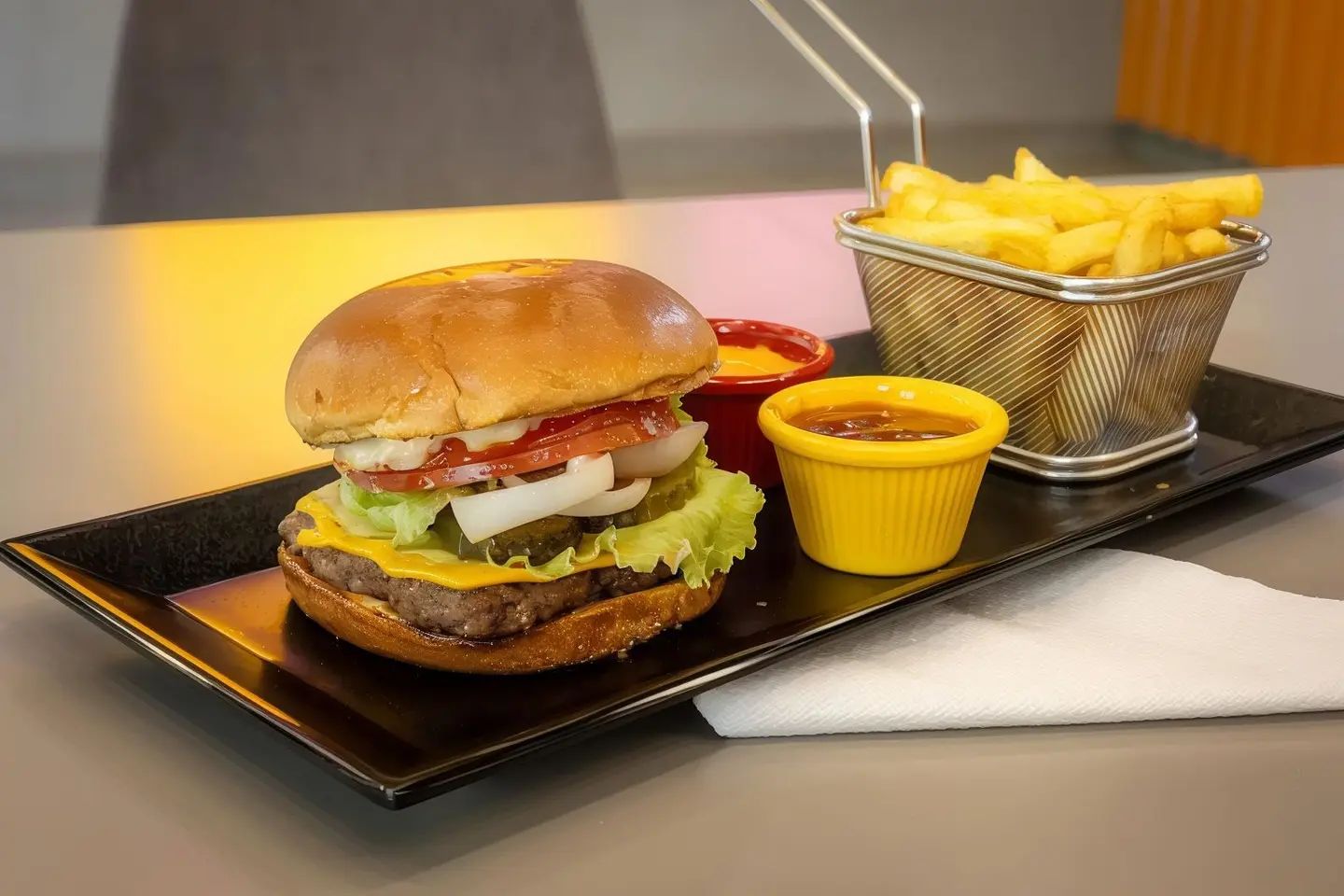 Burger With Special Touches Sauce