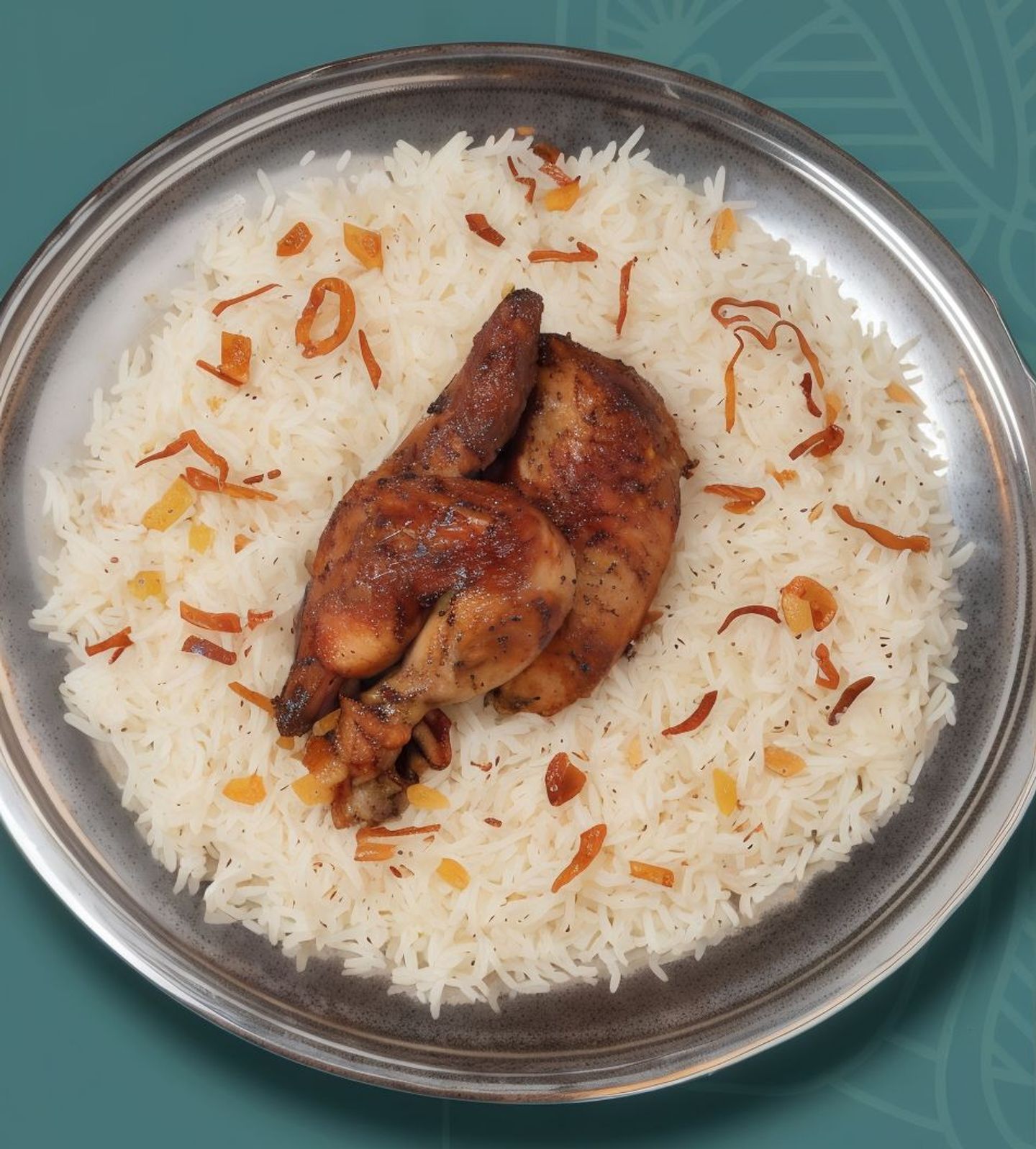 Half Grilled Chicken With Pishawari Rice