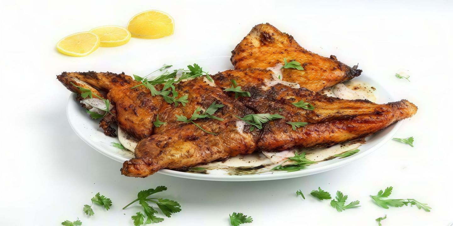 Quarter Of A Plain Charcoal Chicken