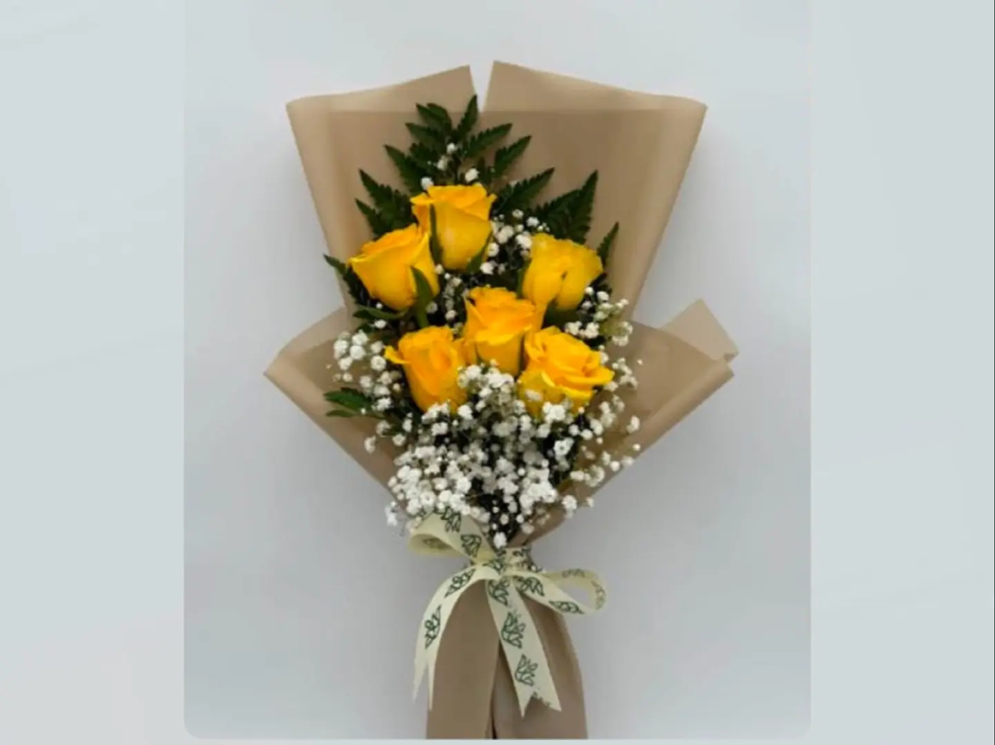 باقة ورد أصفر رقم 5