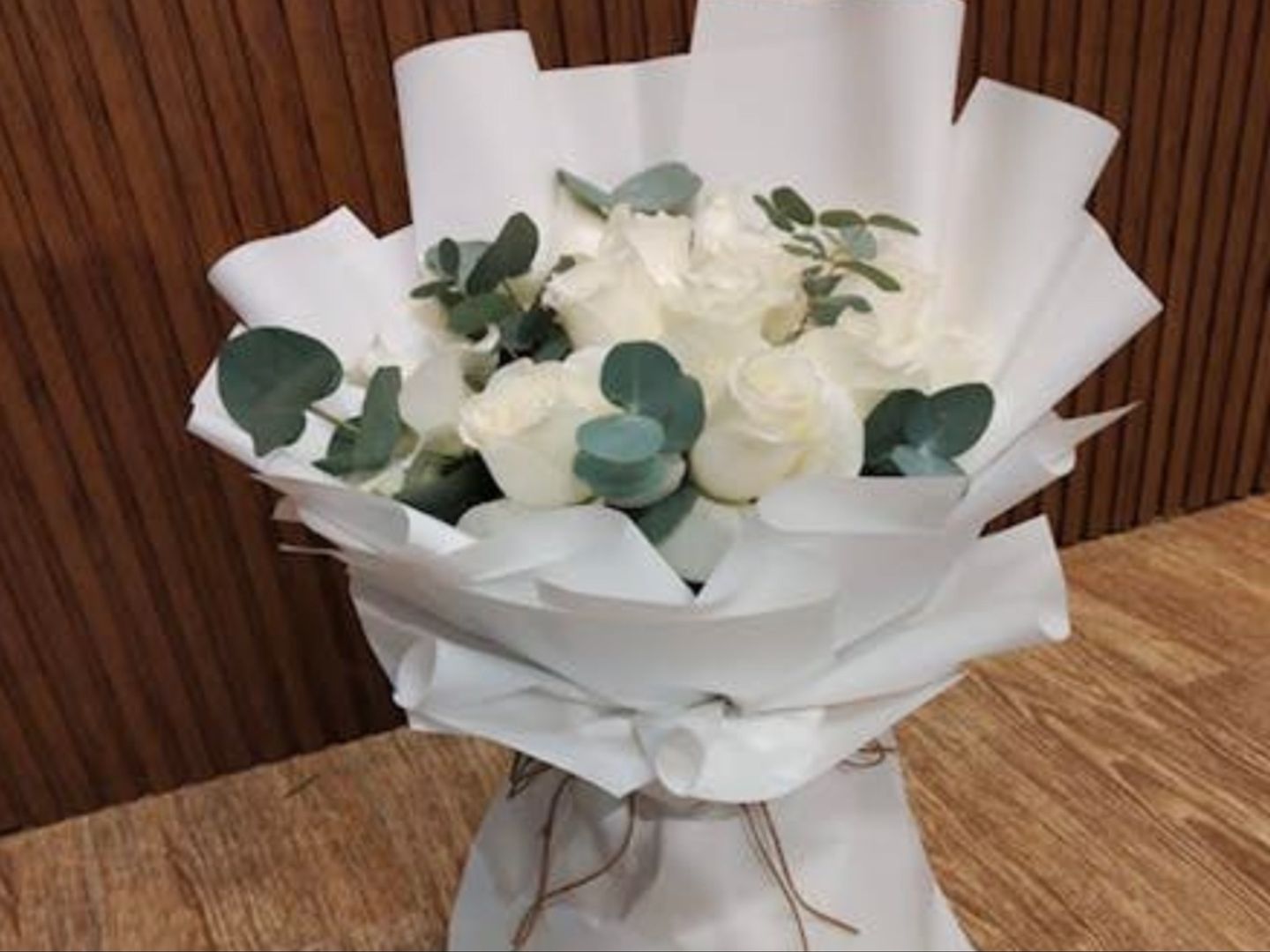 Bouquet 3039 White Roses