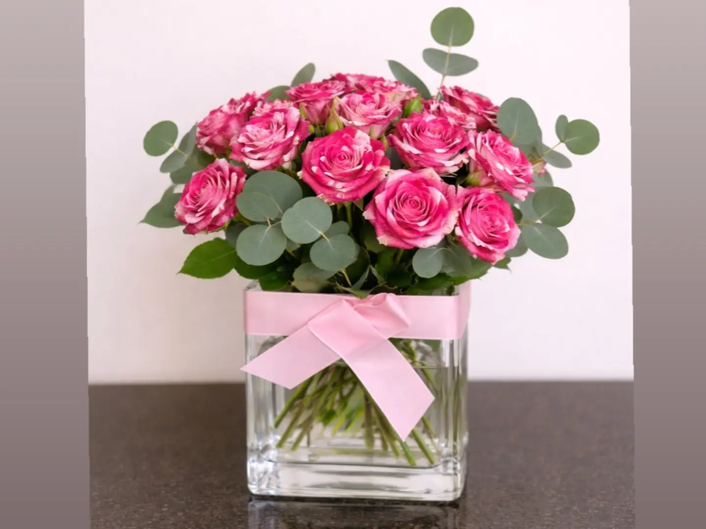 Dual Color Baby Square Mini Vase