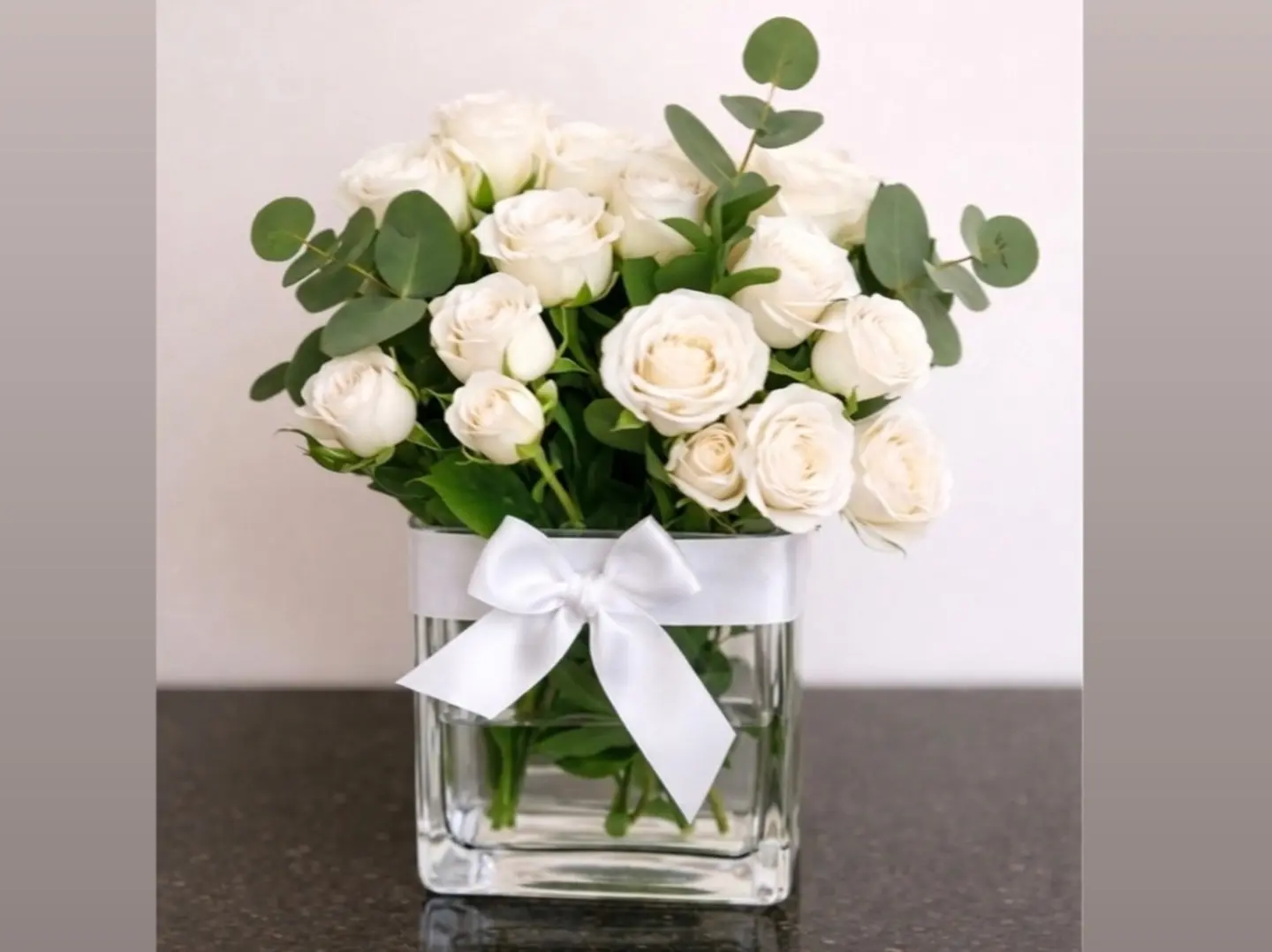 White Baby Square Mini Vase