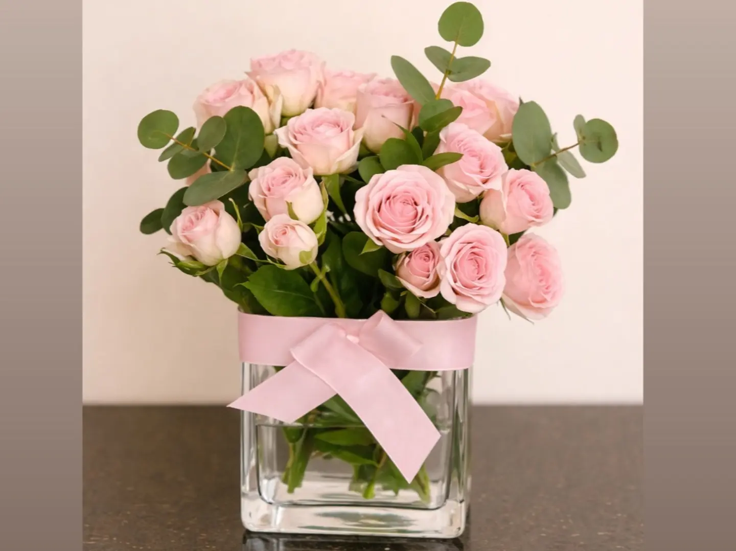 Pink Baby Square Mini Vase