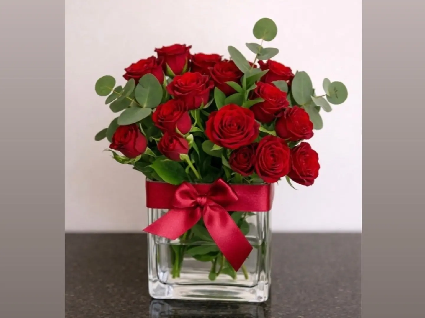 Square Mini Vase Red Baby