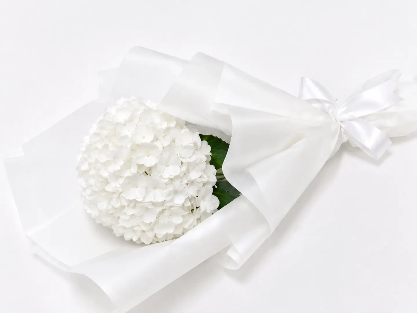 White Simple Hydrangea Bouquet