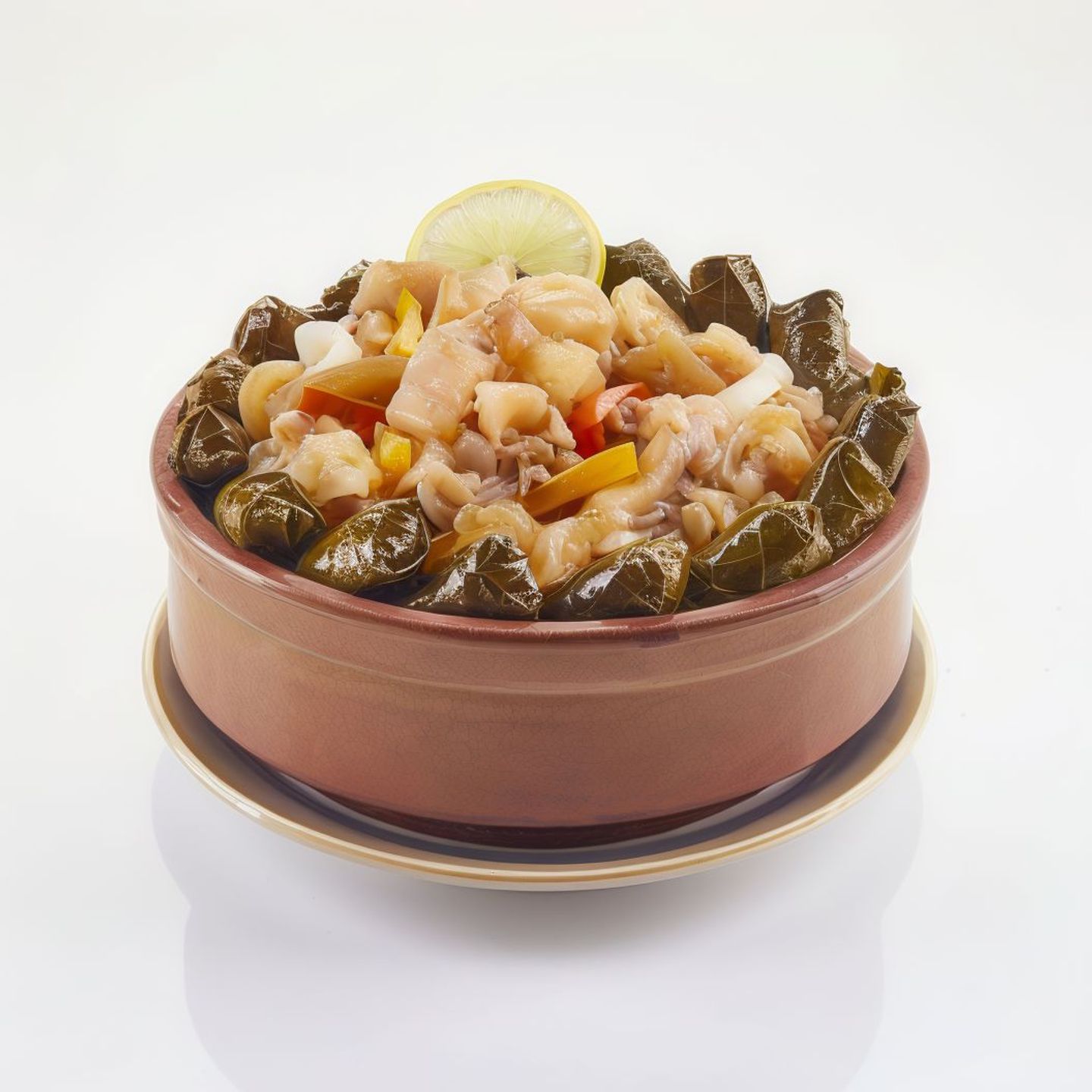 طاجن ورق عنب بالكوارع