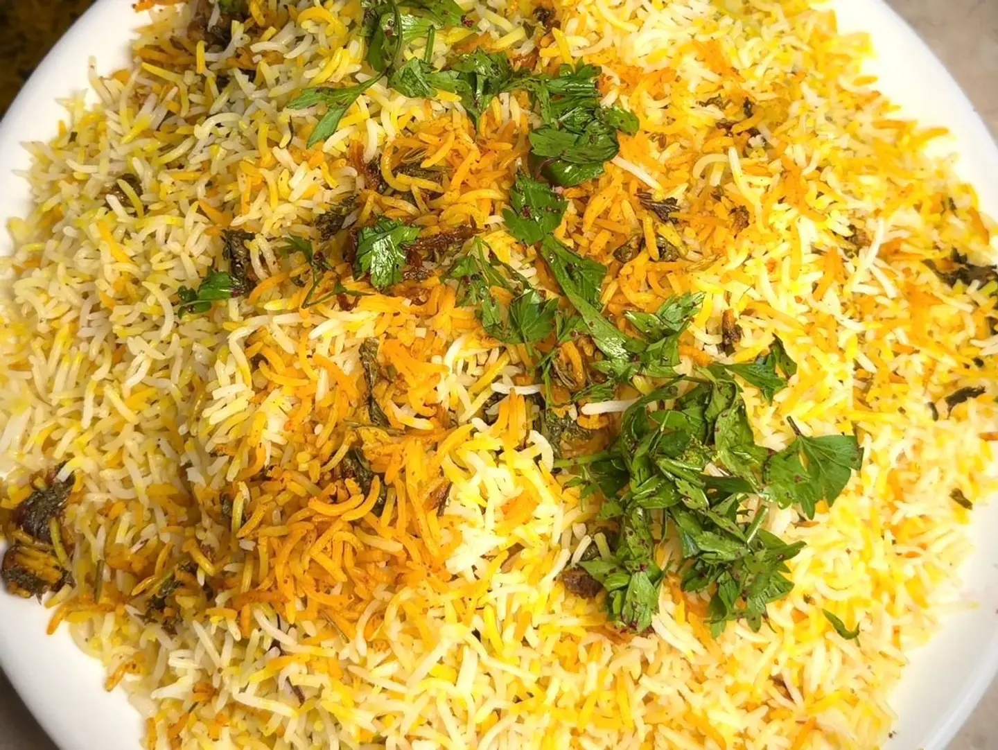 نصف دجاج برياني