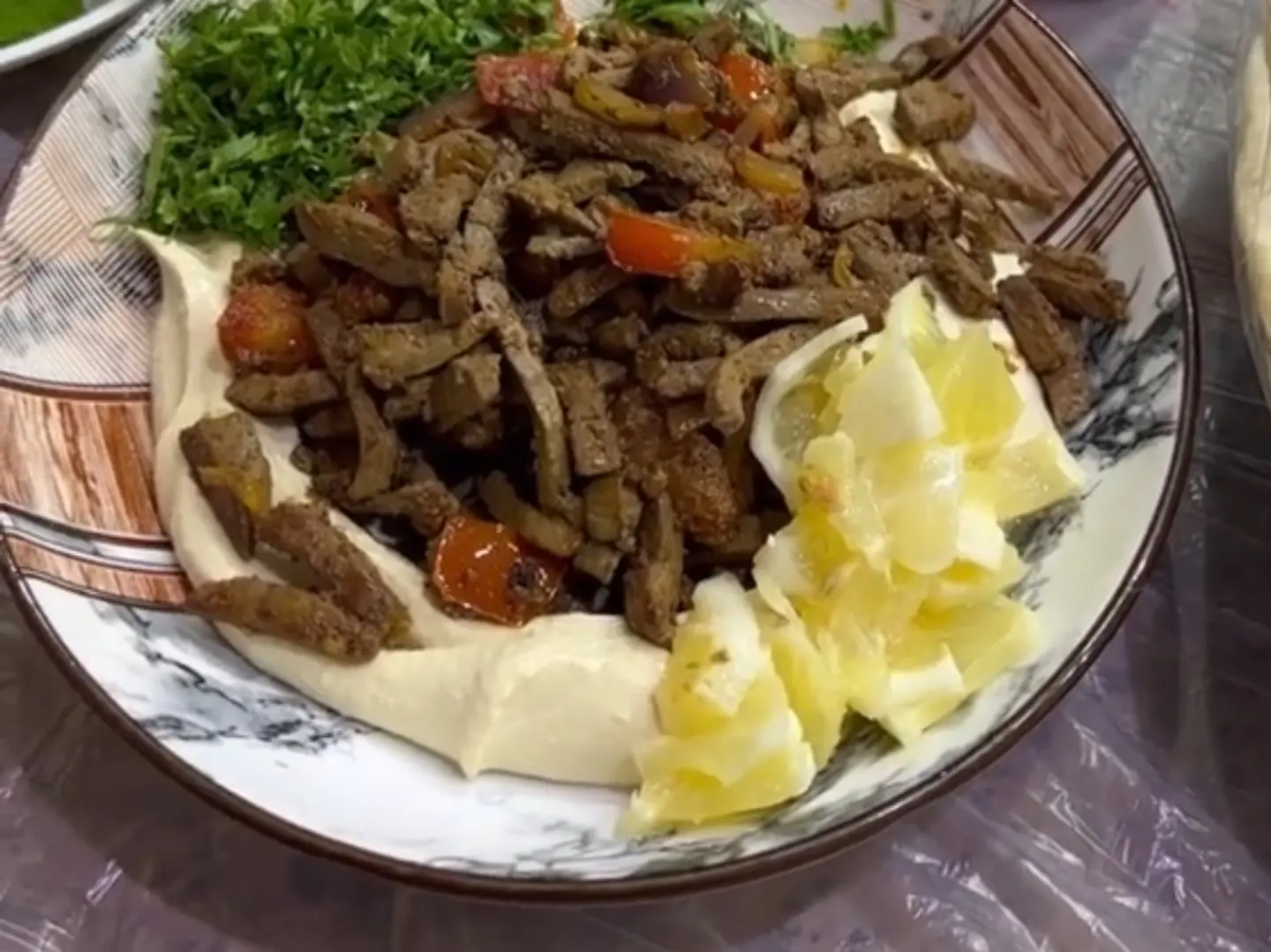 كبدة بالمتبل