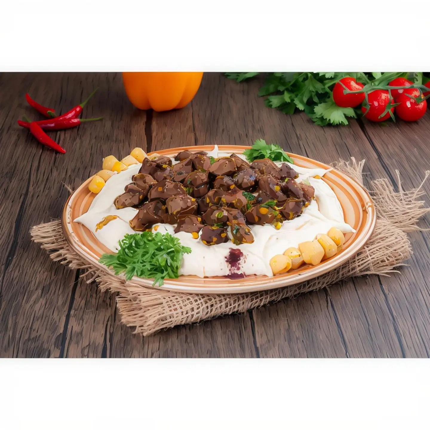 كبدة بالحمص