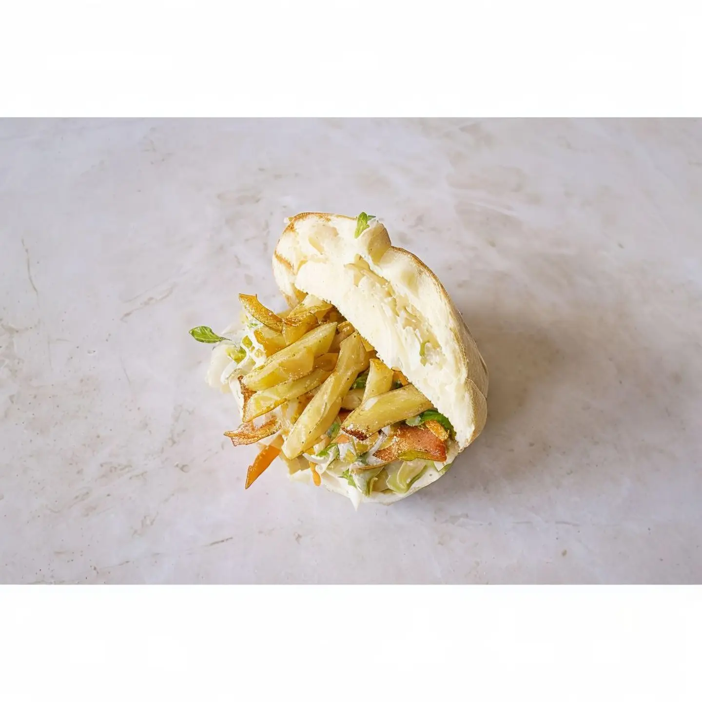 ساندوتش بطاطس بالبيض