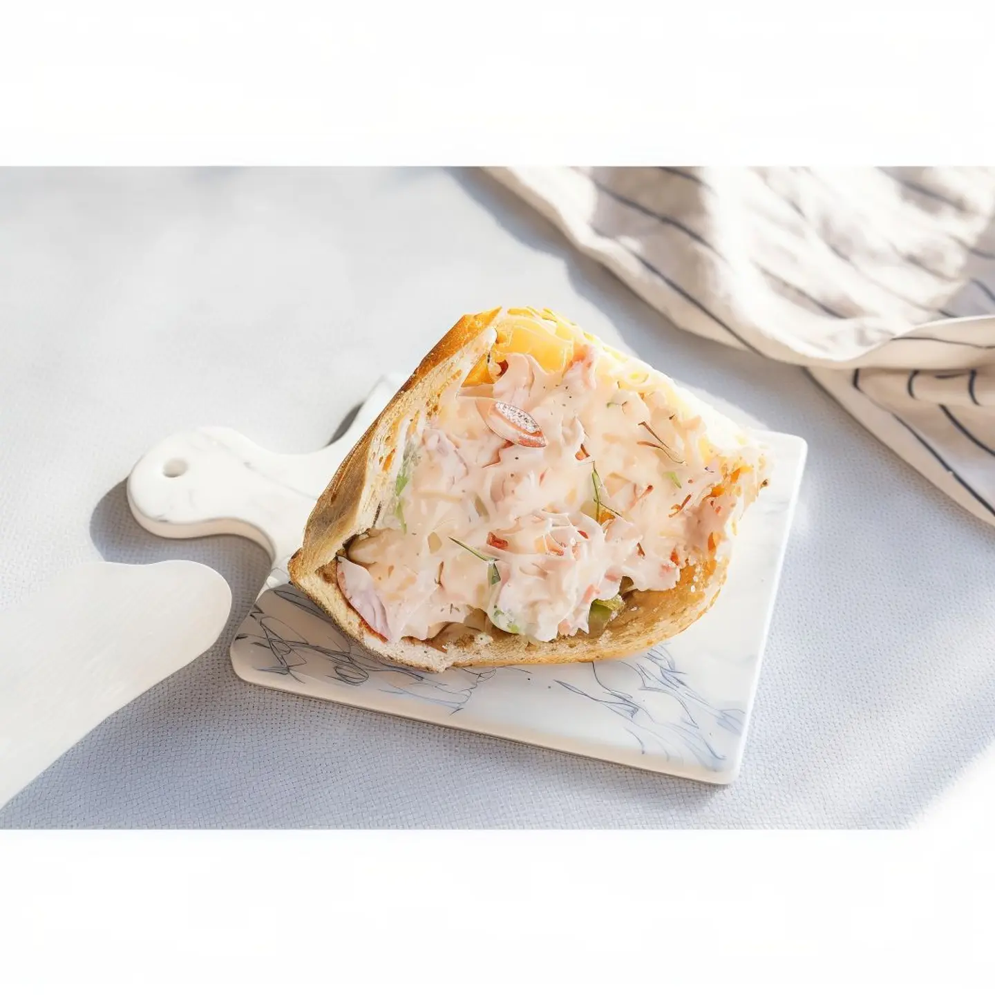 ساندوتش جبنة قريش بالطماطم