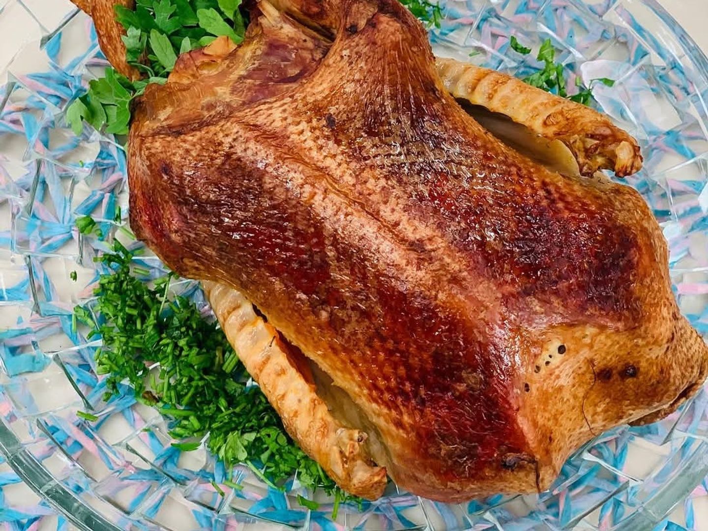 نصف بط رز وخضار