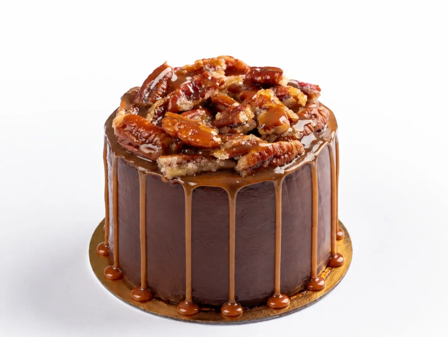 Salted Caremel Pecan Chocolate Cake - Large Serve 8 10