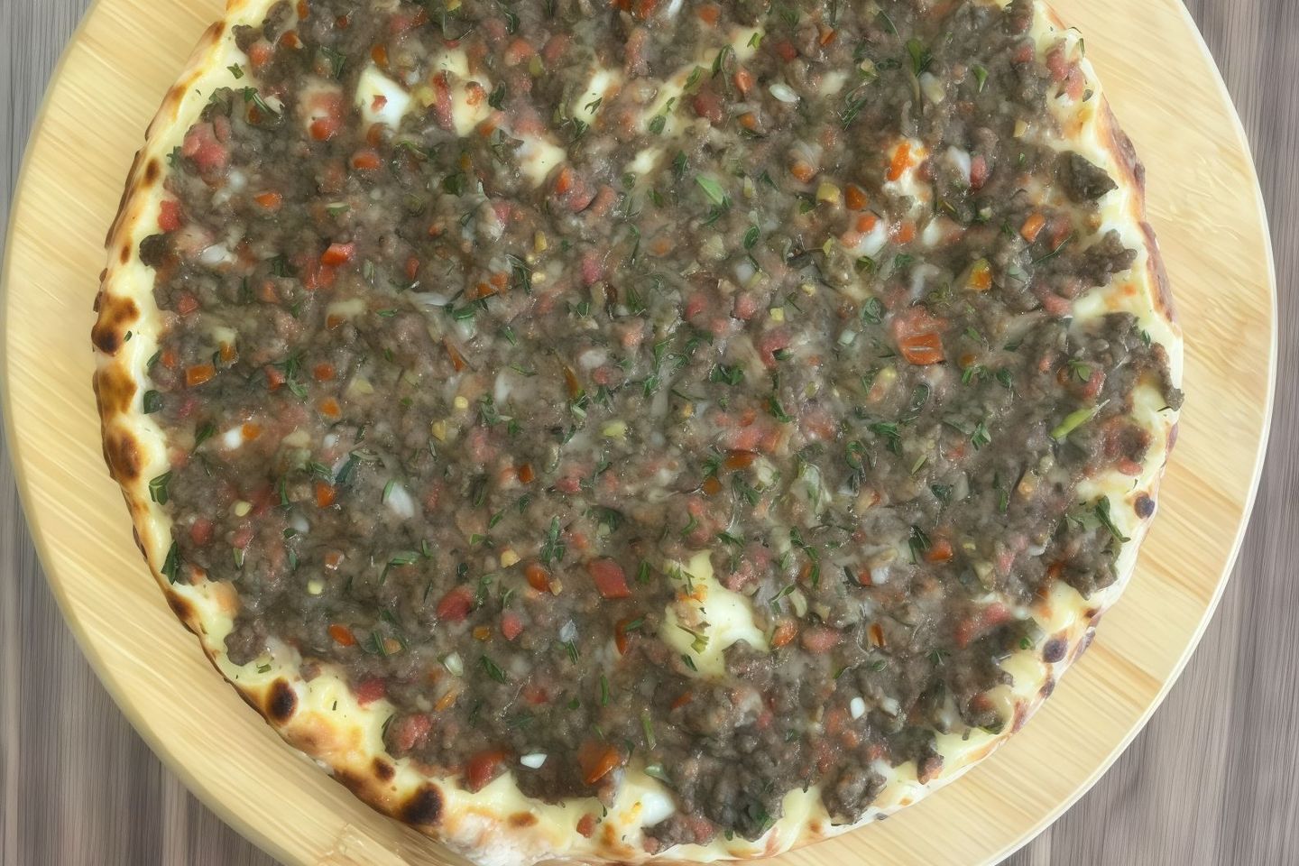 لحم محمرة بالجبن
