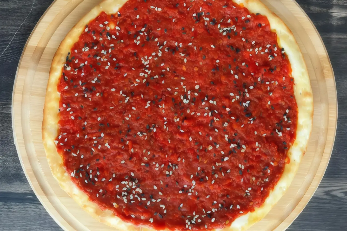 Muhammara With Sesame Fennel Flower