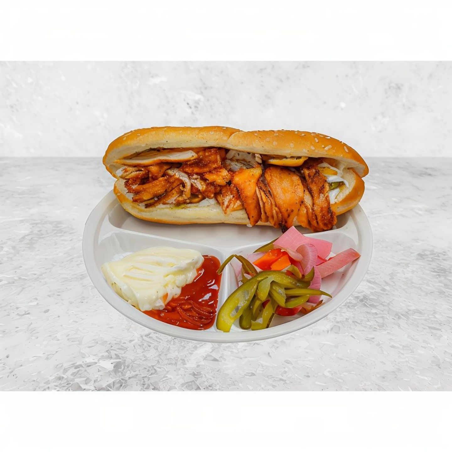 Saroukh Chicken Shawarma With Cheese