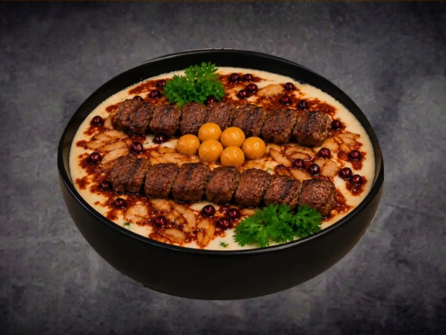 فتة كباب لحم