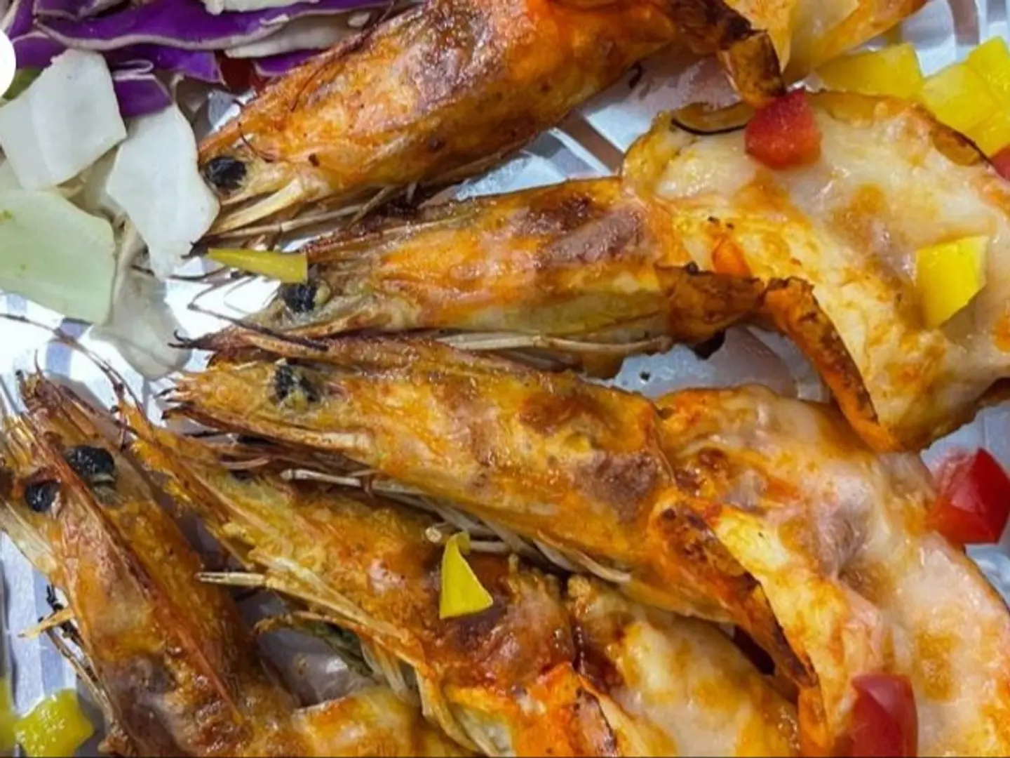 جمبري مشوي بالجبنة