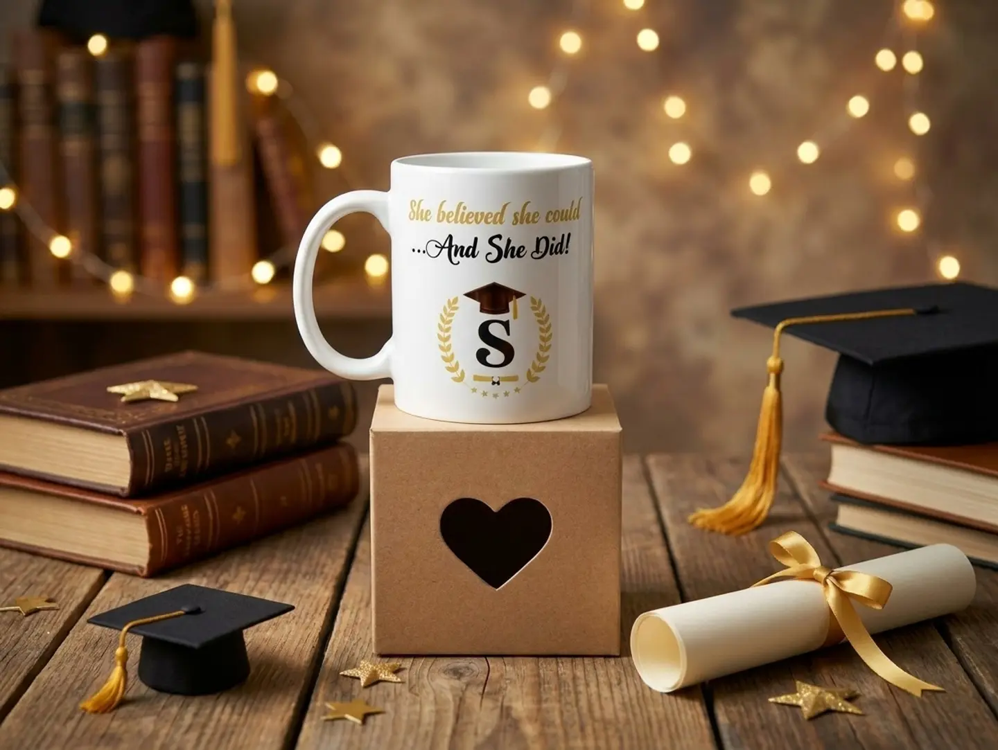 White Graduation Mug.