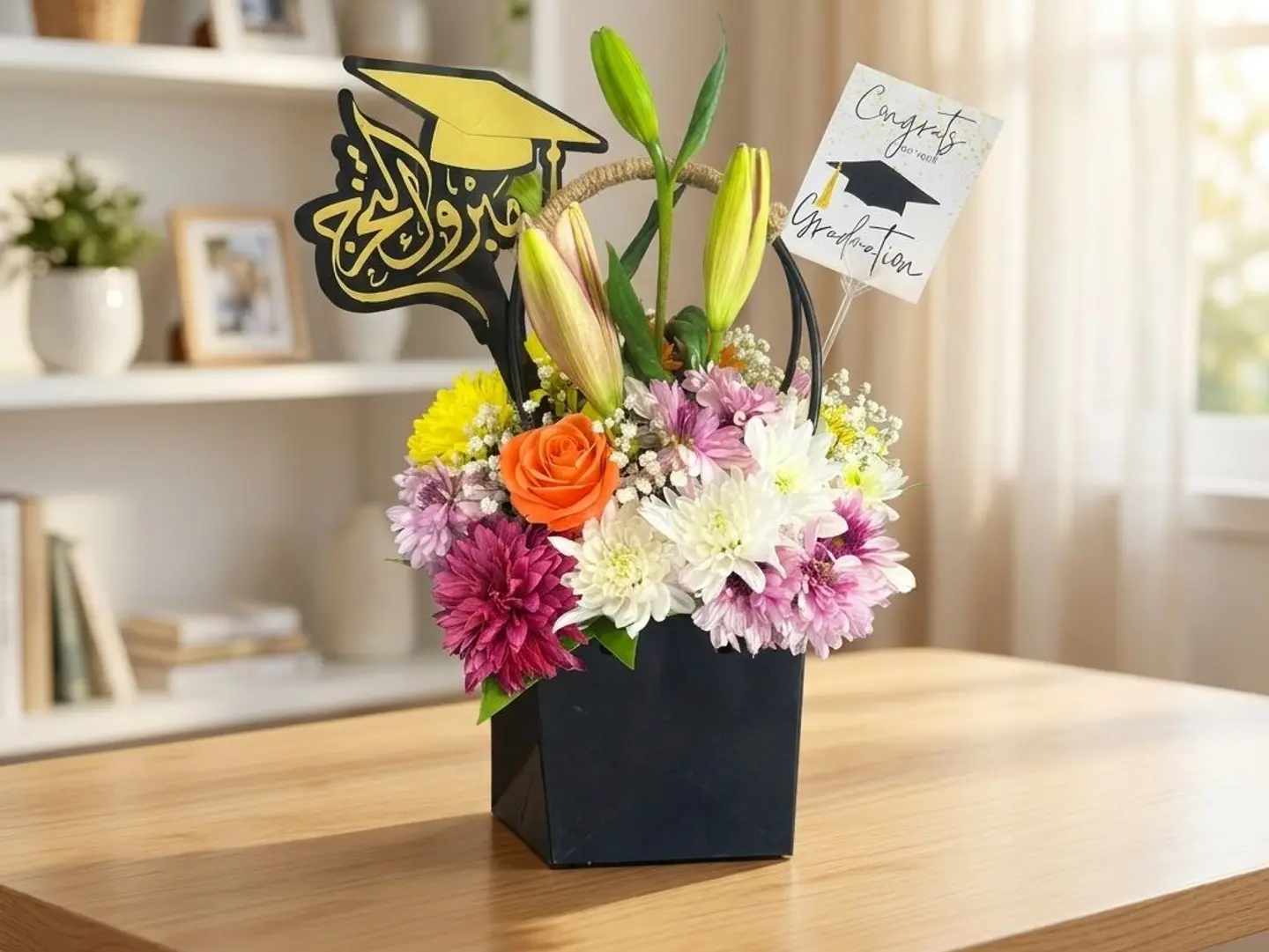 Graduation Basket Black Color