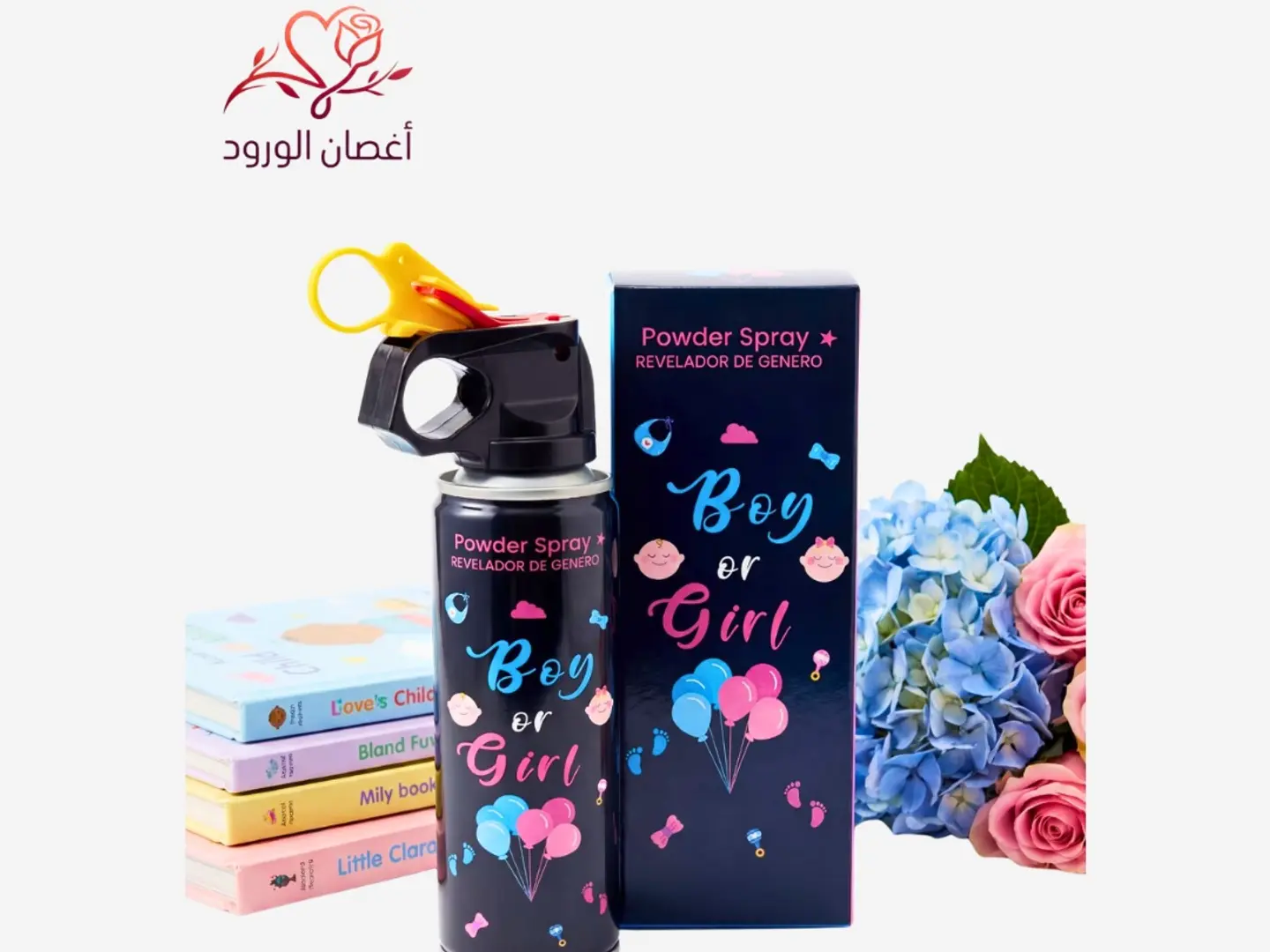 Gender Reveal Spray Pink