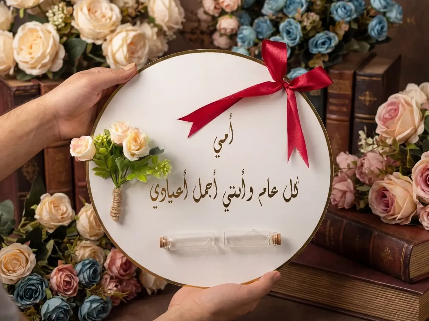 Wooden Round Plaque For Mother