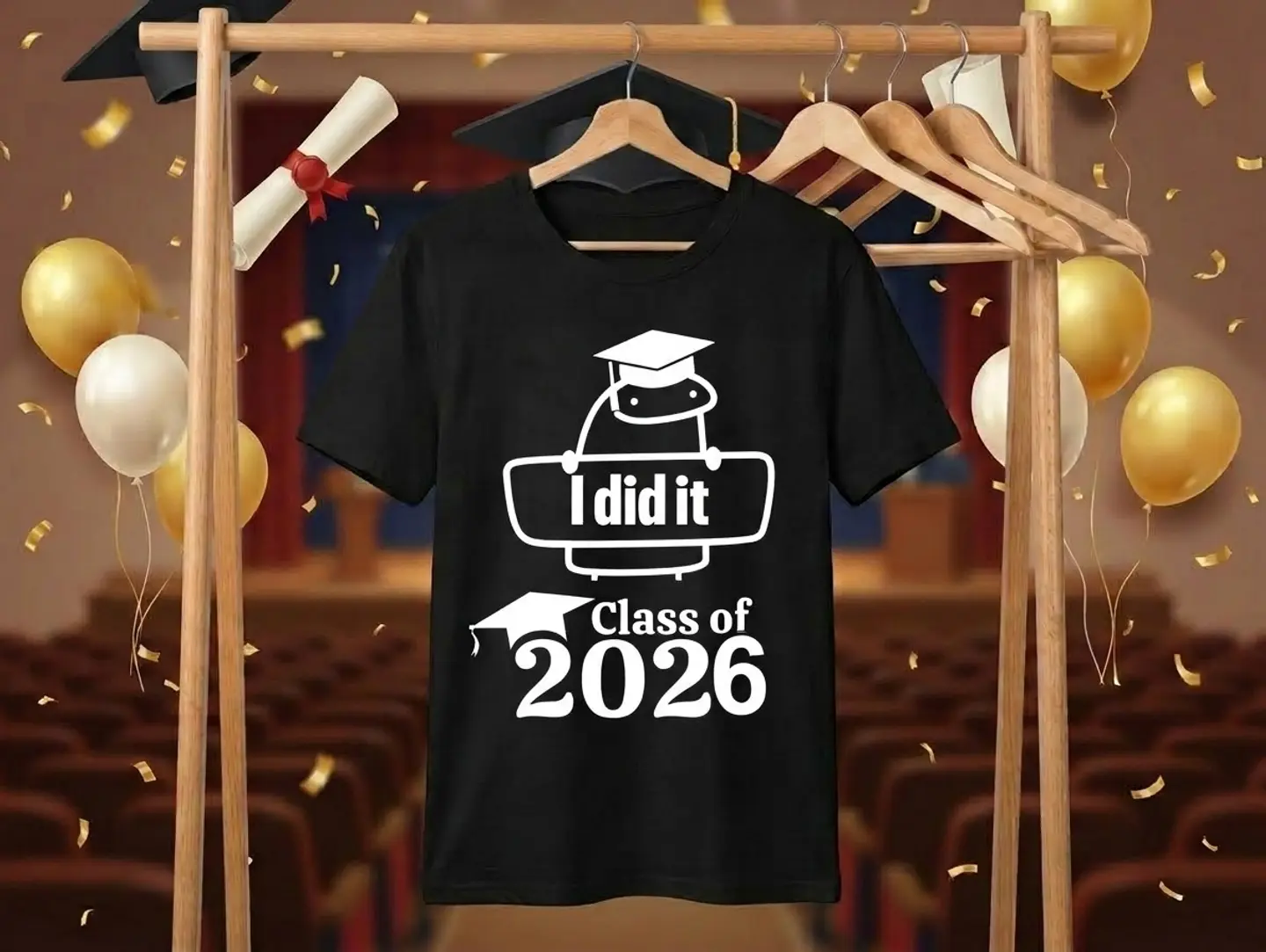 Graduation Printed T Shirt 3