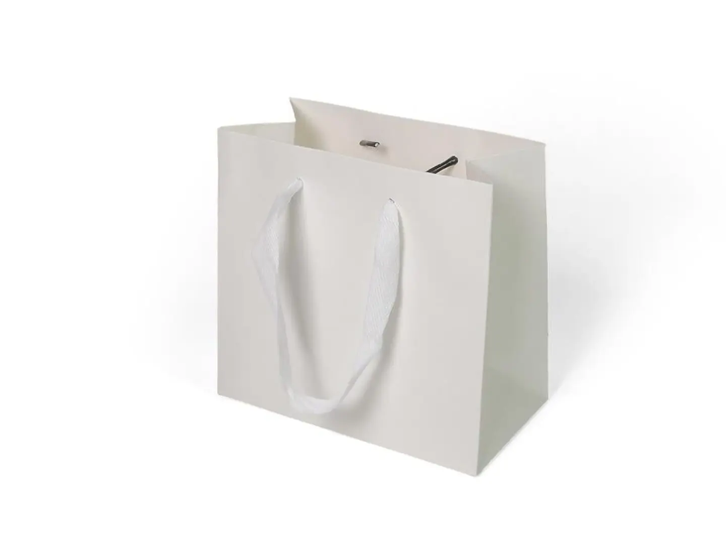 2 White Rectangular Gift Bags