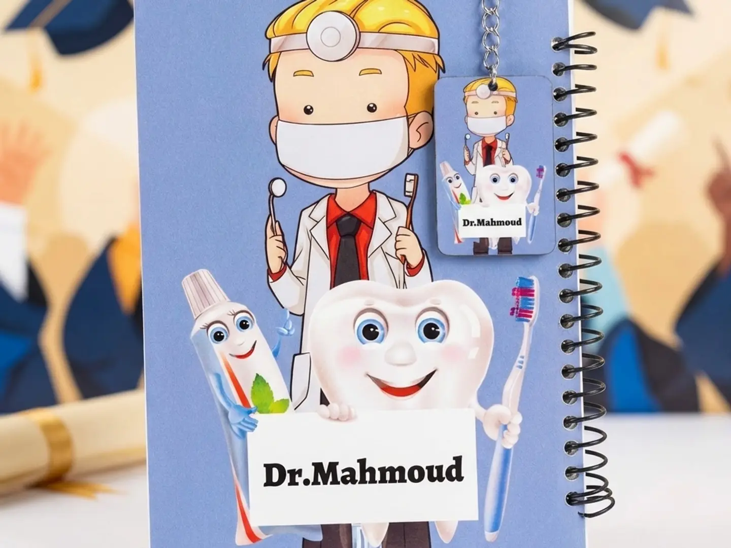 Wooden Graduation Notebook