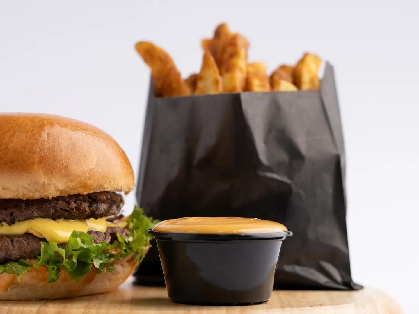 Double Chicken Burger Meal