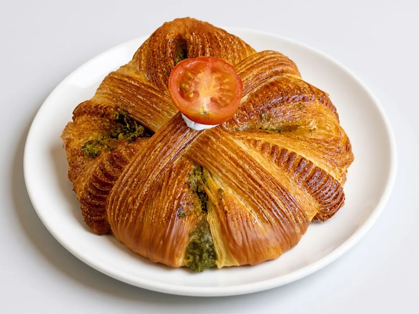 فطيرة الحلوم والبيستو