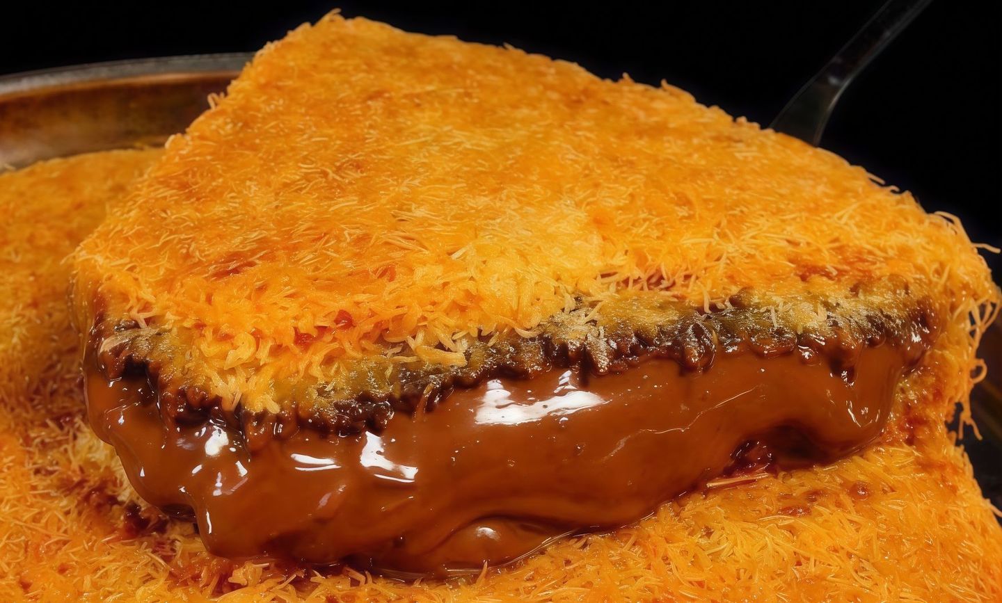 كنافة مع النوتيلا