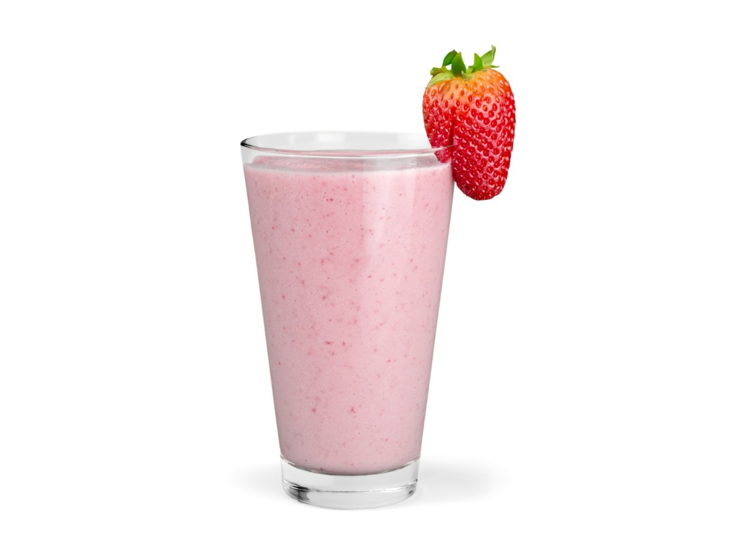 عصير حليب بالفراولة - الوسط