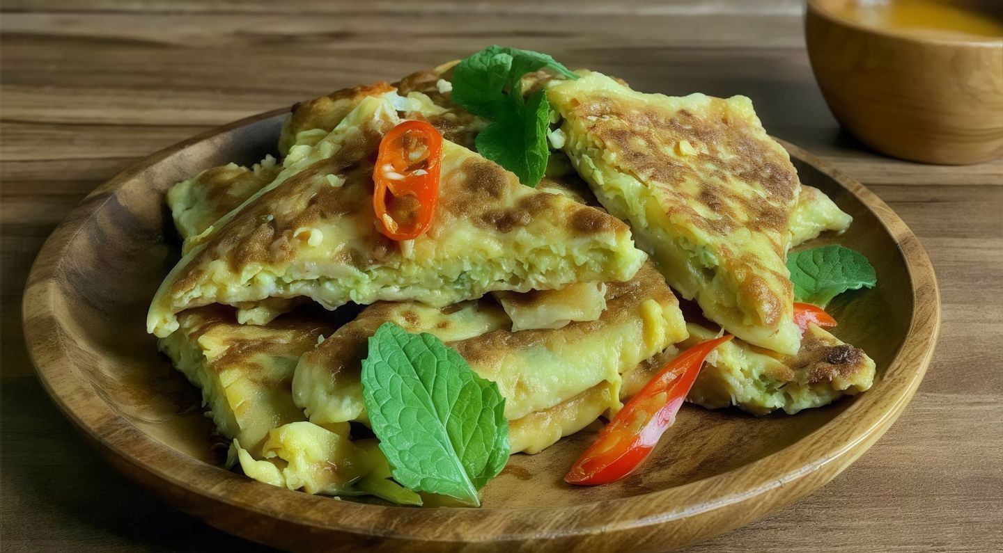 Mutabbak With Eggs And Sugar