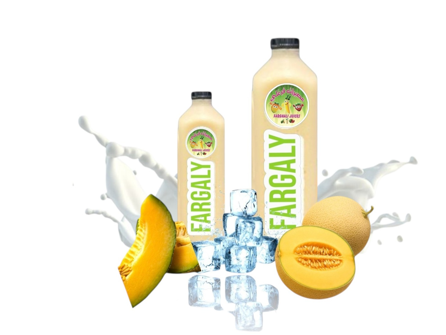 عصير شمام بحليب - جالون لتر ونصف