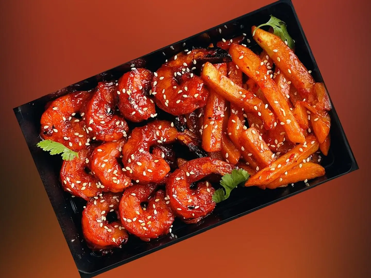 Sesame Honey Prawns