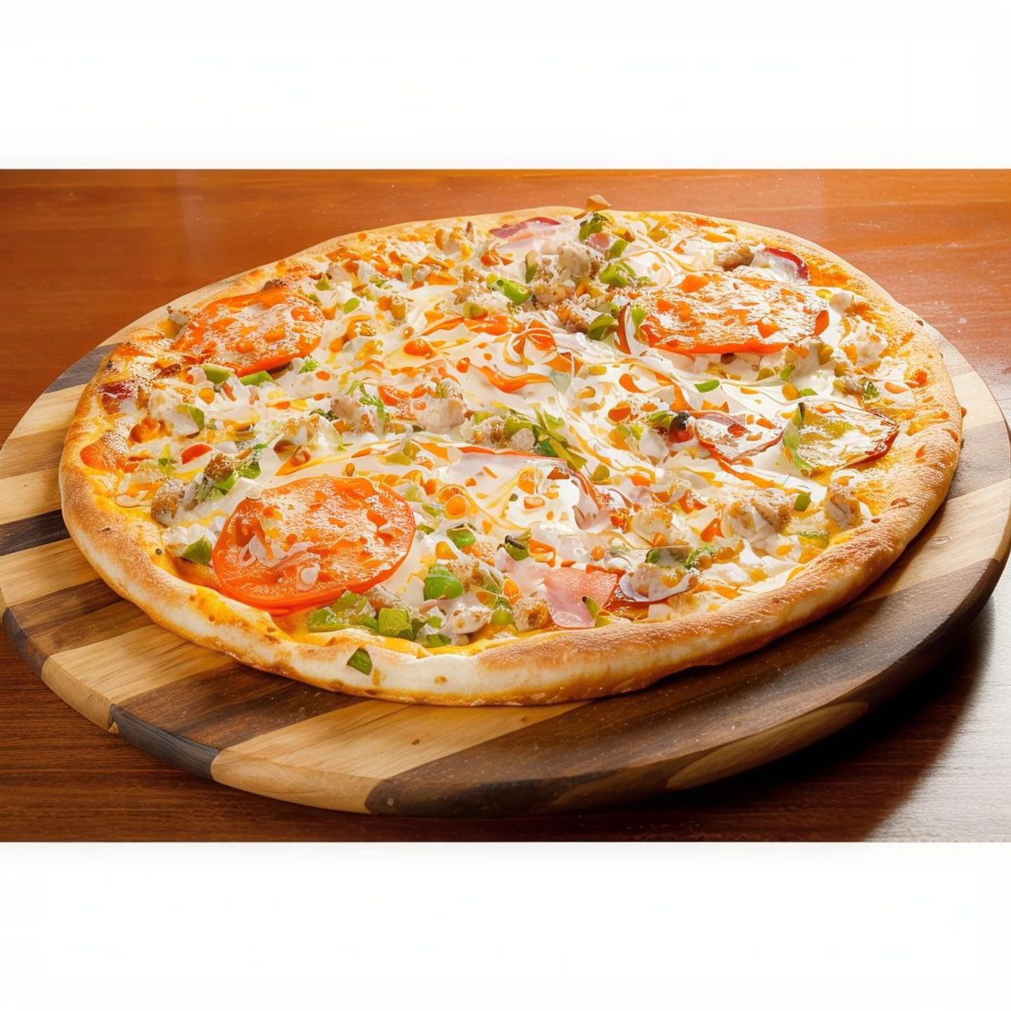 Labneh Pizza With Vegetables And Cheese