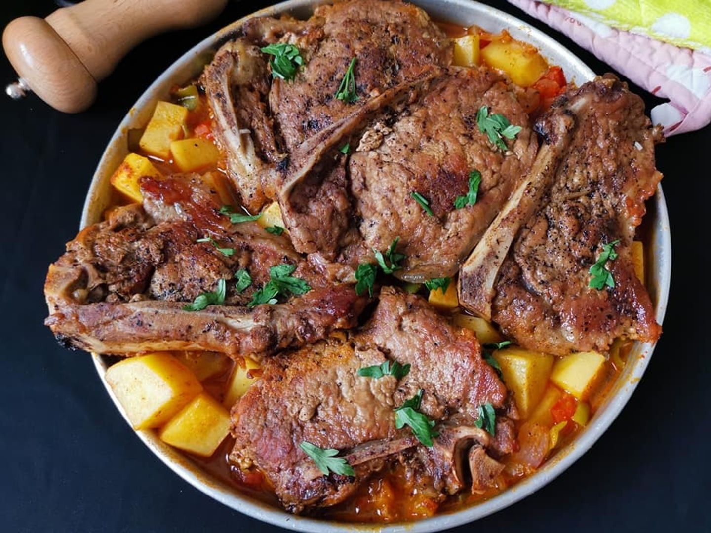 Ribs With Vegetables Tagine