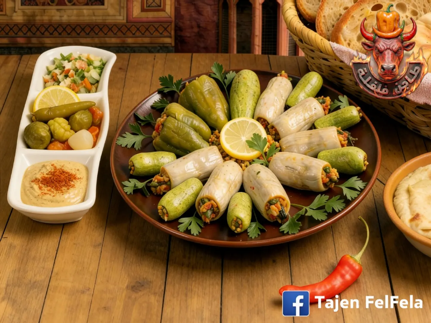 صحن محاشى مشكل صغير