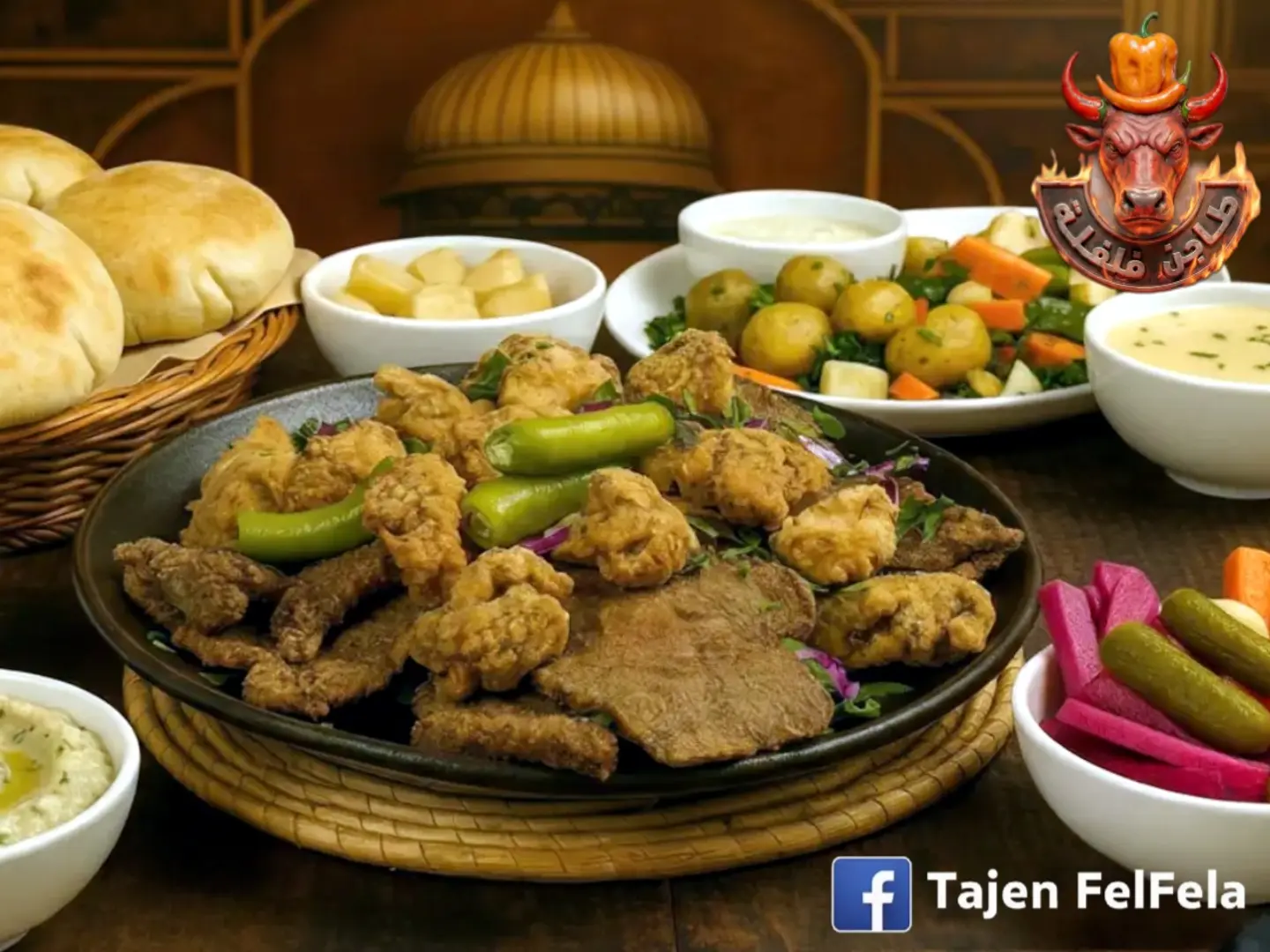 صحن كبدة بانية مع مخ