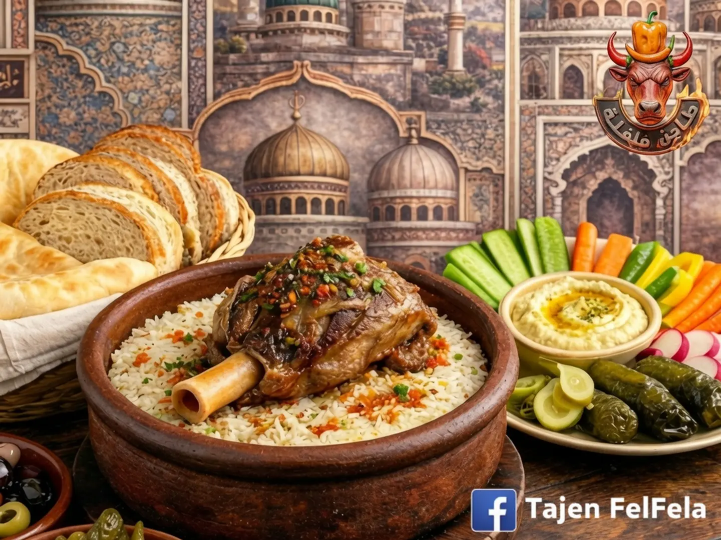 طاجن موزة مع الفتة