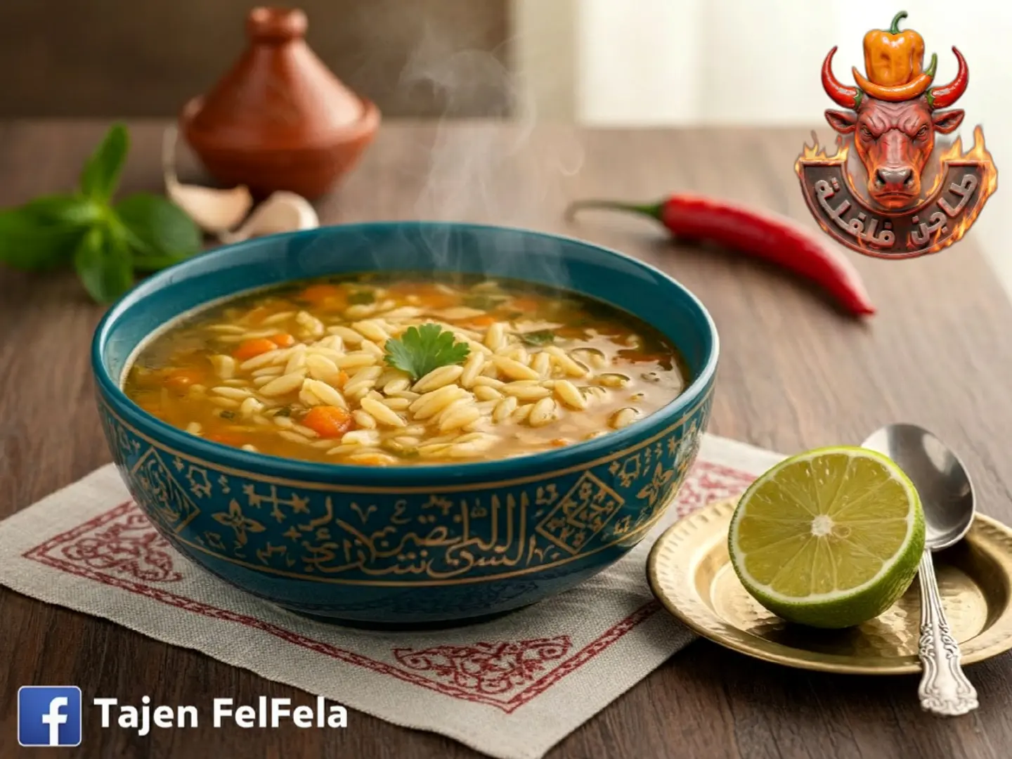 صحن شوربة لسان عصفور